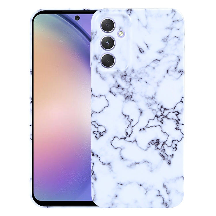 For Samsung Galaxy A54 Marble Pattern Phone Case(Green White) - Galaxy Phone Cases by buy2fix | Online Shopping UK | buy2fix