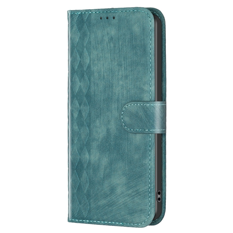 For Xiaomi 11T / 11T Pro Plaid Embossed Leather Phone Case(Green) - Xiaomi Cases by buy2fix | Online Shopping UK | buy2fix