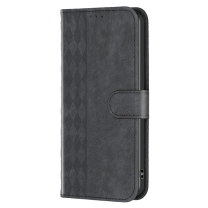 For Xiaomi Civi 3 5G Plaid Embossed Leather Phone Case(Black) - Xiaomi Cases by buy2fix | Online Shopping UK | buy2fix