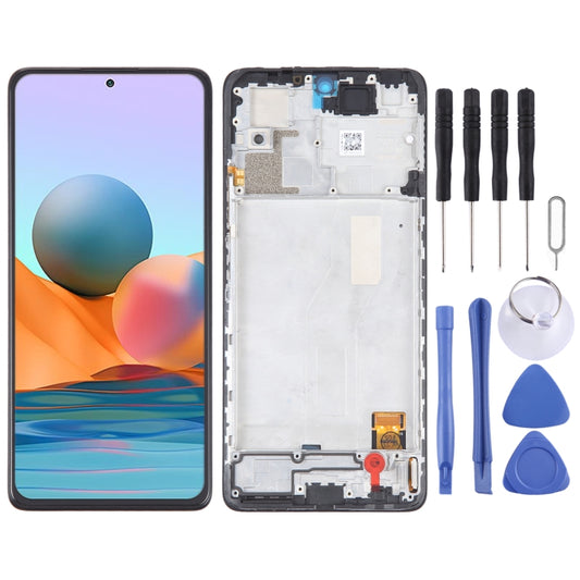 OLED Material LCD Screen For Xiaomi Redmi Note 10 Pro 4G Digitizer Full Assembly with Frame - LCD Screen by buy2fix | Online Shopping UK | buy2fix