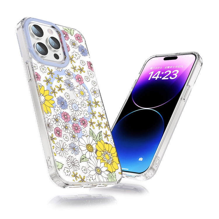 For iPhone 13 MagSafe Magnetic TPU Phone Case(Little Flower) - iPhone 13 Cases by buy2fix | Online Shopping UK | buy2fix