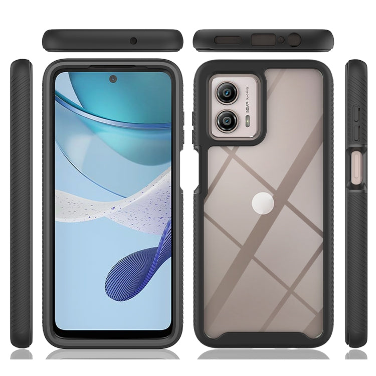 For Motorola Moto G13 / G23 Starry Sky Full Body Hybrid Shockproof Phone Case with PET Film(Purple) - Motorola Cases by buy2fix | Online Shopping UK | buy2fix
