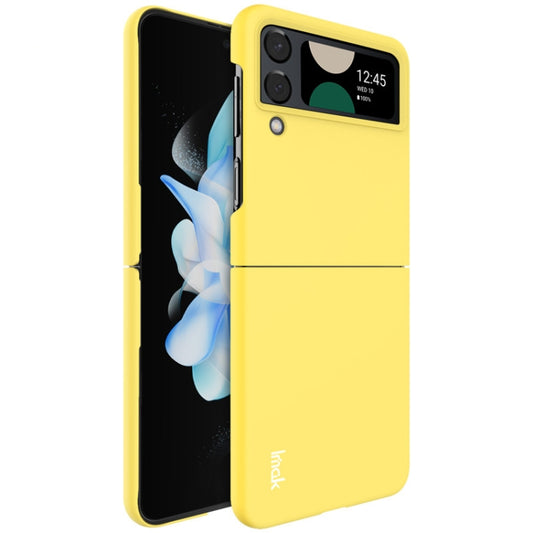 For Samsung Galaxy Z Flip4 5G IMAK JS-2 Series Colorful PC Case(Yellow) - Galaxy Z Flip4 5G Cases by imak | Online Shopping UK | buy2fix