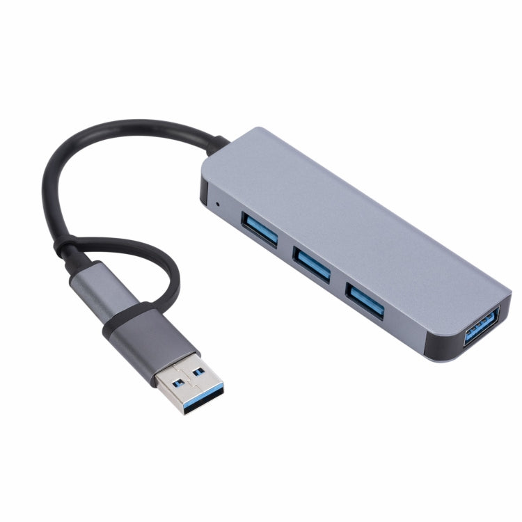 2301 4 in 1 USB+USB-C/Type-C to USB Multi-function Docking Station HUB Adapter - USB HUB by buy2fix | Online Shopping UK | buy2fix