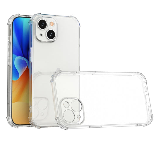 For iPhone 15 Plus Four-Corner Shockproof Clear TPU Phone Case(Transparent) - iPhone 15 Plus Cases by buy2fix | Online Shopping UK | buy2fix