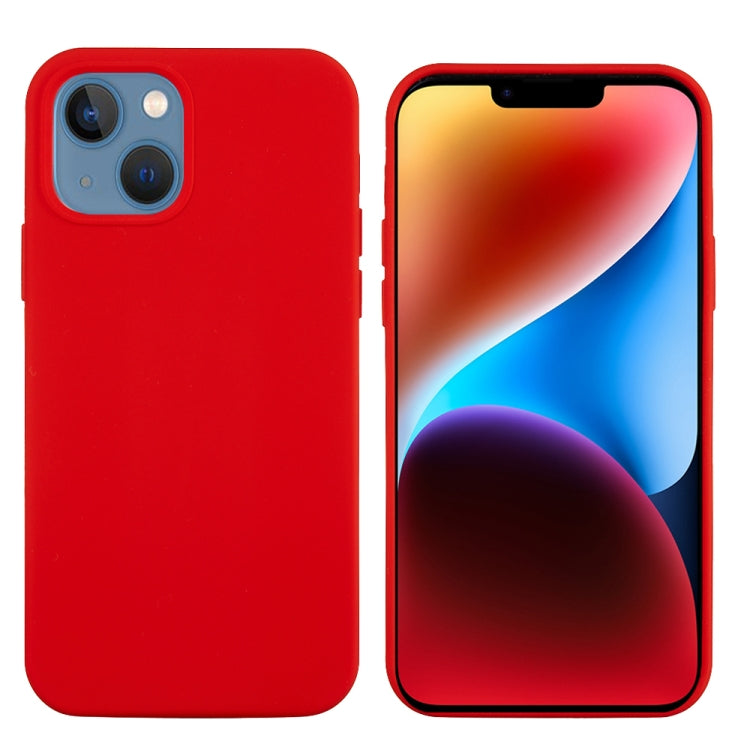 For iPhone 15 Solid Color Silicone Phone Case(Red) - iPhone 15 Cases by buy2fix | Online Shopping UK | buy2fix