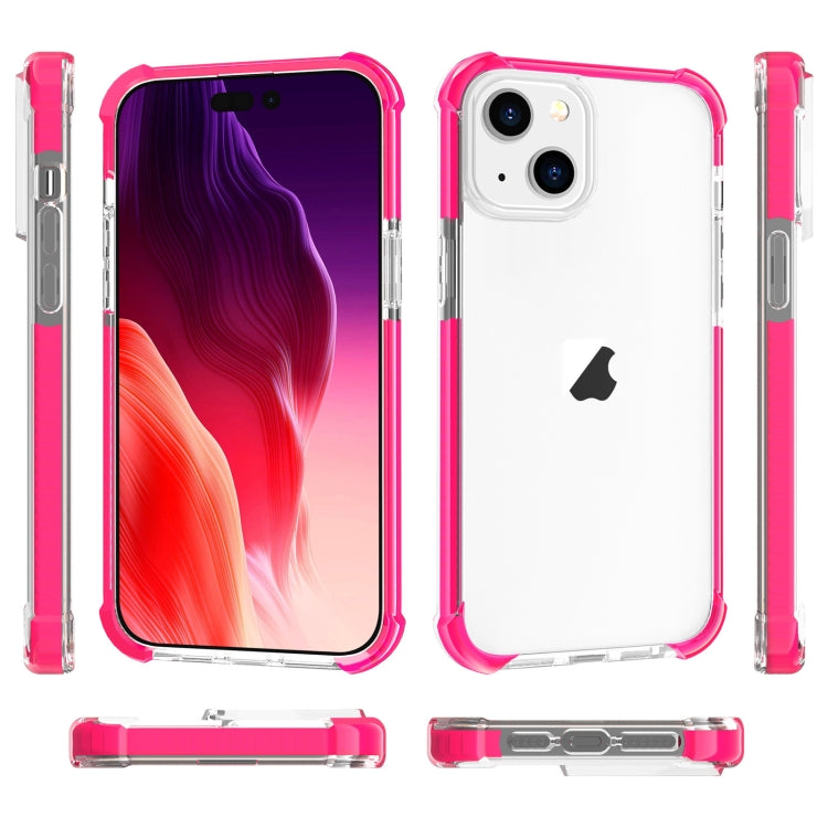 For iPhone 15 Plus Four-corner Shockproof TPU + Acrylic Phone Case(Pink) - iPhone 15 Plus Cases by buy2fix | Online Shopping UK | buy2fix