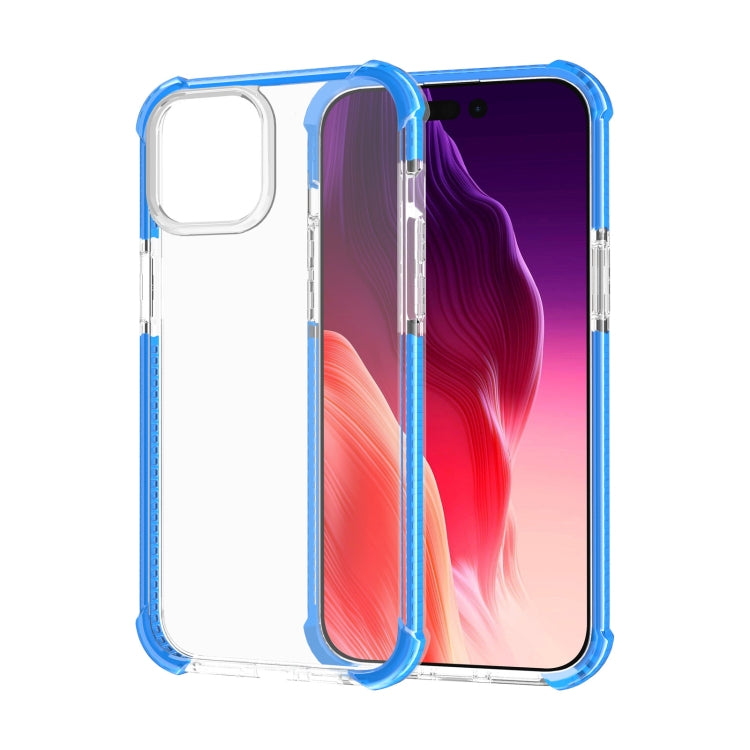 For iPhone 15 Four-corner Shockproof TPU + Acrylic Phone Case(Blue) - iPhone 15 Cases by buy2fix | Online Shopping UK | buy2fix