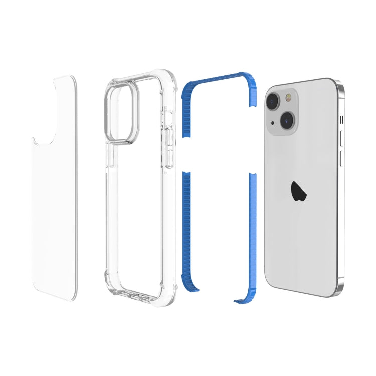For iPhone 15 Four-corner Shockproof TPU + Acrylic Phone Case(Blue) - iPhone 15 Cases by buy2fix | Online Shopping UK | buy2fix