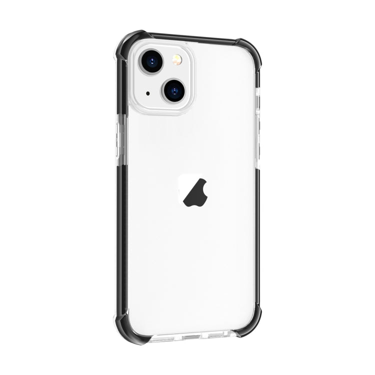 For iPhone 15 Four-corner Shockproof TPU + Acrylic Phone Case(Black + Transparent) - iPhone 15 Cases by buy2fix | Online Shopping UK | buy2fix