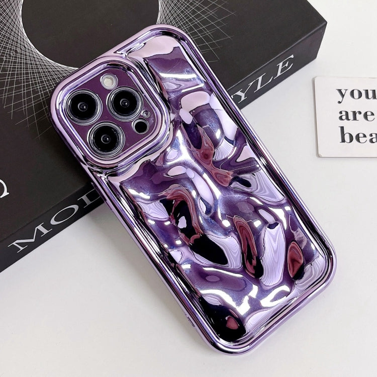 For iPhone 6 Plus / 6s Plus Electroplating Meteorite Texture TPU Phone Case(Purple) - More iPhone Cases by buy2fix | Online Shopping UK | buy2fix