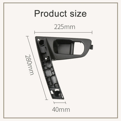 For Nissan Qashqai Left-Drive Car Door Inside Handle Base Bracket, Type:Base Right(Carbon Fiber) - Door Handles by buy2fix | Online Shopping UK | buy2fix