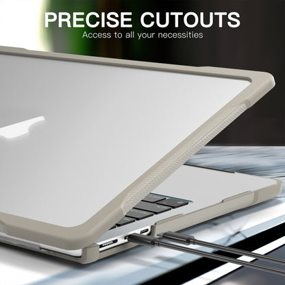 For MacBook Air 13.6 inch A2681 2022 Translucent Laptop Protective Case(Khaki) - MacBook Air Cases by buy2fix | Online Shopping UK | buy2fix