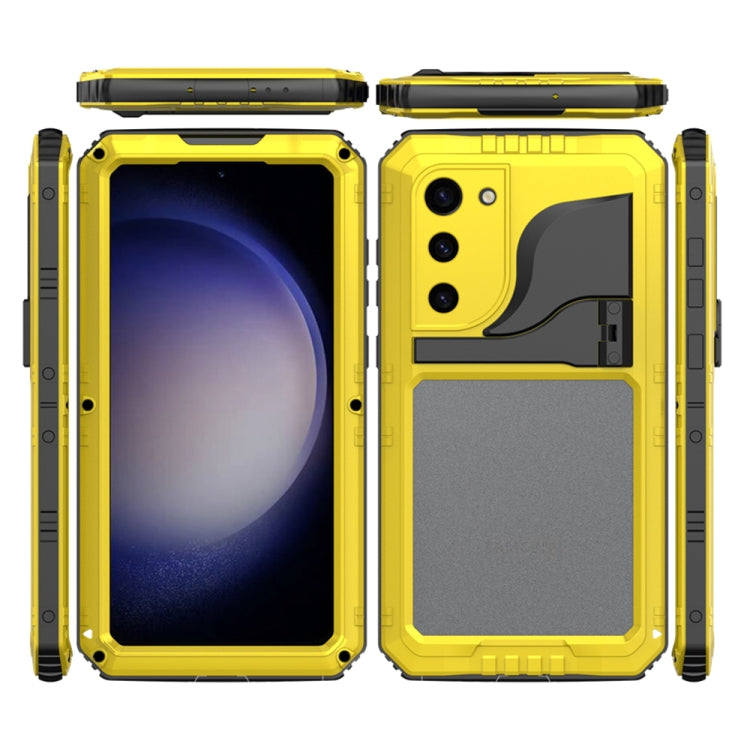 For Samsung Galaxy S23 5G RedPepper Wolf 360 Full Body Rugged IP68 Waterproof Phone Case(Yellow) - Galaxy S23 5G Cases by RedPepper | Online Shopping UK | buy2fix