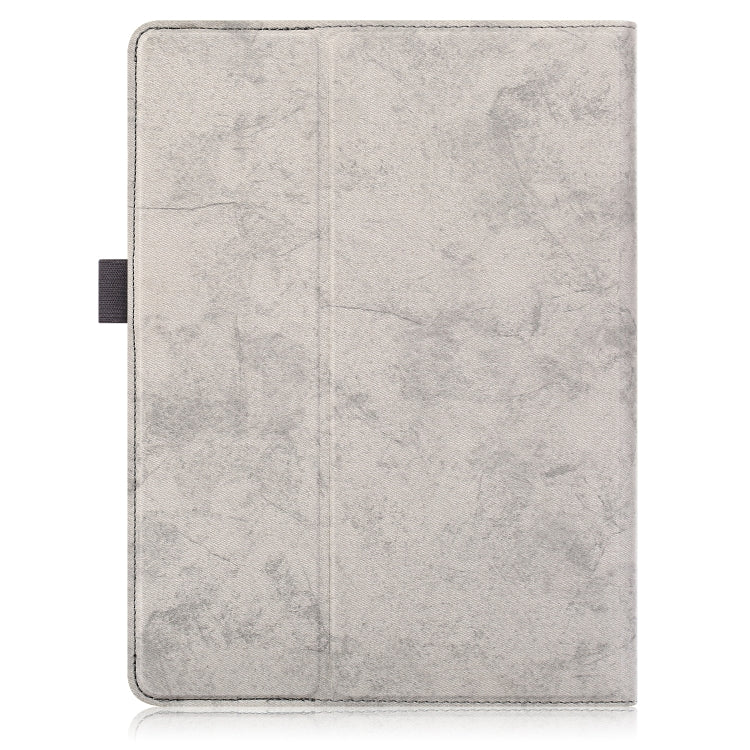 For 9-11 inch Marble Cloth Texture Horizontal Flip Universal Tablet PC Leather Case with Pen Slot & Holder(Grey) - 10 - 11 inch by buy2fix | Online Shopping UK | buy2fix