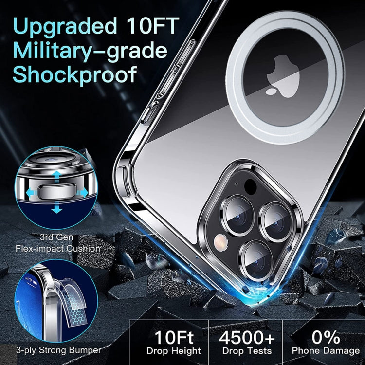 For iPhone 14 Pro Max LK Crystal Clear MagSafe Magnetic Phone Case(Transparent) - iPhone 14 Pro Max Cases by buy2fix | Online Shopping UK | buy2fix