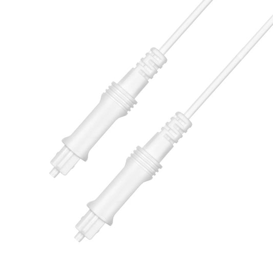 1m EMK OD2.2mm Digital Audio Optical Fiber Cable Plastic Speaker Balance Cable(White) - Audio Optical Cables by EMK | Online Shopping UK | buy2fix