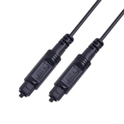 2m EMK OD2.2mm Digital Audio Optical Fiber Cable Plastic Speaker Balance Cable(Black) - Audio Optical Cables by EMK | Online Shopping UK | buy2fix