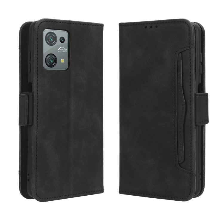 For Blackview Oscal C30 / C30 Pro Skin Feel Calf Texture Card Slots Leather Phone Case(Black) - More Brand by buy2fix | Online Shopping UK | buy2fix