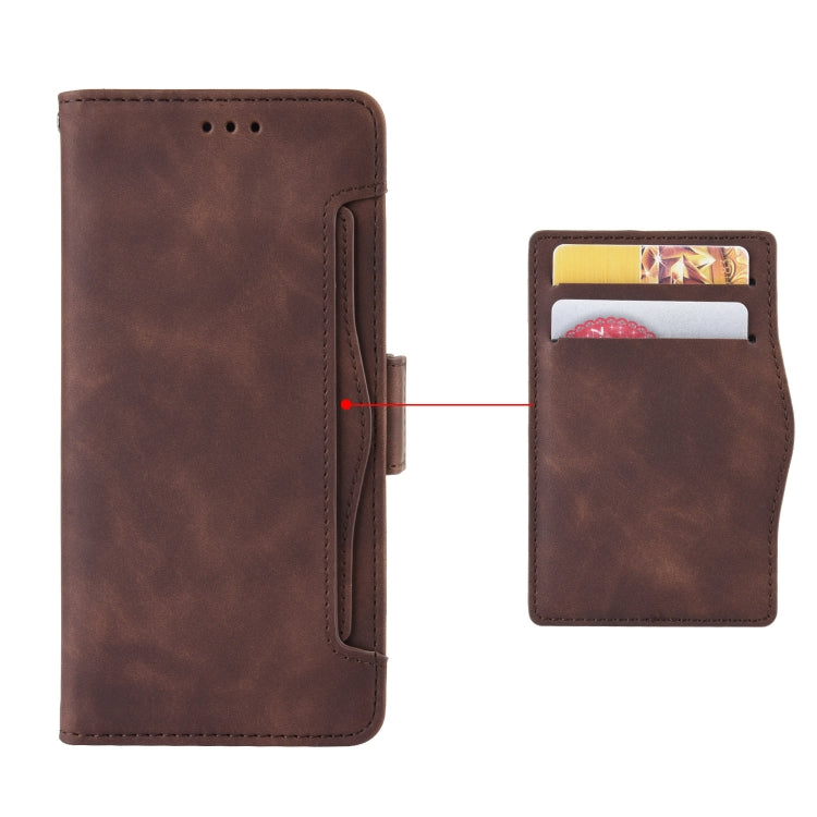 For Nokia XR21 Skin Feel Calf Texture Card Slots Leather Phone Case(Brown) - Nokia Cases by buy2fix | Online Shopping UK | buy2fix