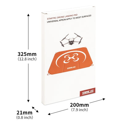 STARTRC Square Cardboard Drone Parking Apron for DJI Avata / Mini 3 / Mavic 3 Pro, Size:55cm x 55cm(Orange Grey) - Parking Apron by STARTRC | Online Shopping UK | buy2fix