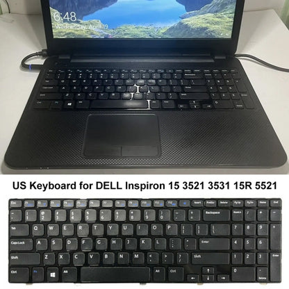For Dell Inspiron 15 3521 3531 15R 5521 5537 US Version Laptop Keyboard(Black) - Dell Spare Parts by buy2fix | Online Shopping UK | buy2fix