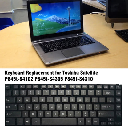 For TOSHIBA L840 / L800 Laptop Keyboard with Frame - Replacement Keyboards by buy2fix | Online Shopping UK | buy2fix