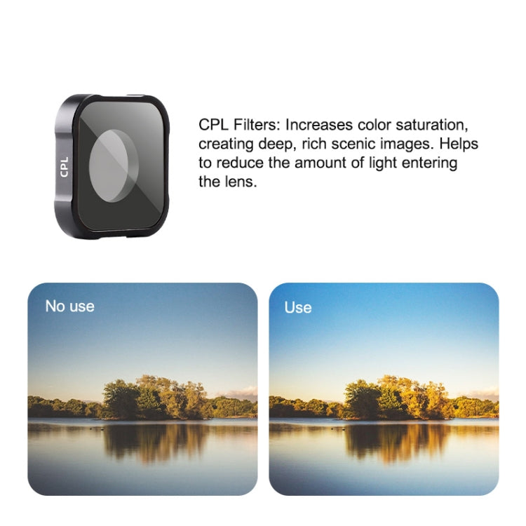 CPL Filter Action Camera Lens Filter For GoPro Hero11 Black / Hero11 Black mini / HERO10 Black / HERO9 Black - Lens Filter by buy2fix | Online Shopping UK | buy2fix