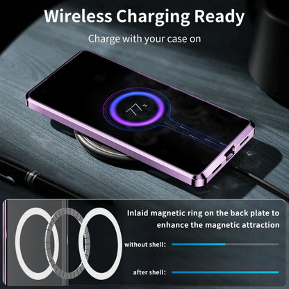 For Samsung Galaxy S23 FE 5G MagSafe Magnetic Frosted Metal Phone Case(Purple) - Galaxy S23 FE 5G Cases by buy2fix | Online Shopping UK | buy2fix