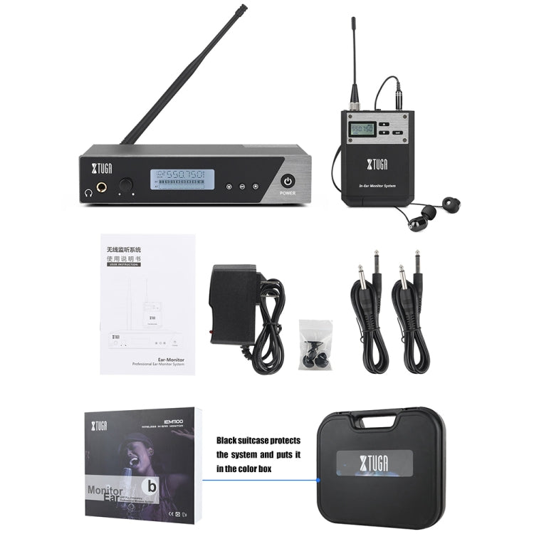 XTUGA  IEM1100 Professional Wireless In Ear Monitor System 5 BodyPacks(AU Plug) - Microphone by XTUGA | Online Shopping UK | buy2fix