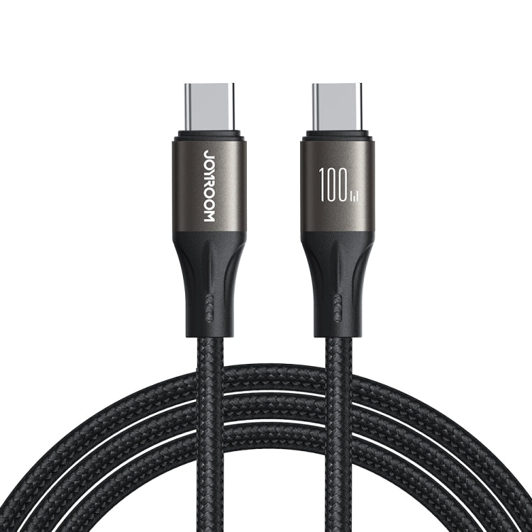 JOYROOM SA25-CC5 100W USB-C/Type-C to USB-C/Type-C Fast Charge Data Cable, Length:1.2m(Black) - USB-C & Type-C Cable by JOYROOM | Online Shopping UK | buy2fix