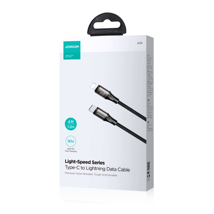 JOYROOM SA25-CL3 30W USB-C/Type-C to 8 Pin Fast Charge Data Cable, Length:2m(Black) - 2 in 1 Cable by JOYROOM | Online Shopping UK | buy2fix