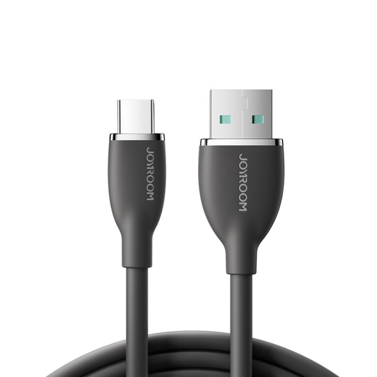 JOYROOM SA29-AC3 3A USB to USB-C/Type-C Liquid Silicone Fast Charging Data Cable, Length: 1.2m(Black) - USB-C & Type-C Cable by JOYROOM | Online Shopping UK | buy2fix