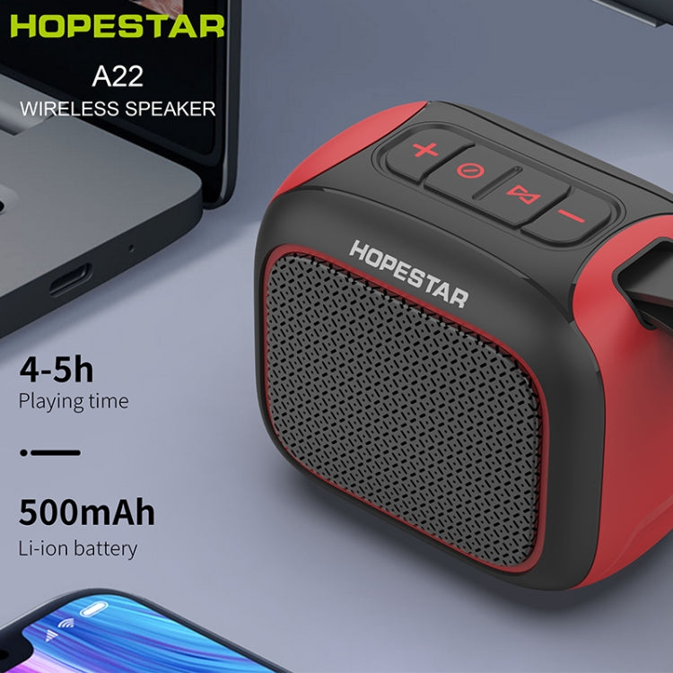 HOPESTAR A22 IPX6 Waterproof Portable Bluetooth Speaker Outdoor Subwoofer(Red Yellow) - Mini Speaker by HOPESTAR | Online Shopping UK | buy2fix