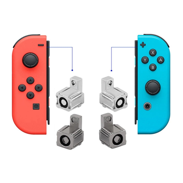 For Switch JoyCon Handle Metal Lock Replacement Parts, Spec:5 in 1 Lock Set Silver - Switch Spare Parts by buy2fix | Online Shopping UK | buy2fix