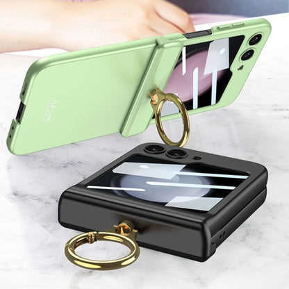 For Samsung Galaxy Z Flip5 GKK Integrated Magnetic Hinge Phone Case with Ring Holder(Matcha Green) - Galaxy Z Flip5 Cases by GKK | Online Shopping UK | buy2fix