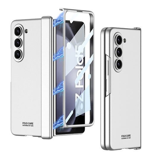 For Samsung Galaxy Z Fold5 GKK Integrated Magnetic Folding Hinge All-inclusive Phone Case(Silver) - Galaxy Z Fold5 Cases by GKK | Online Shopping UK | buy2fix