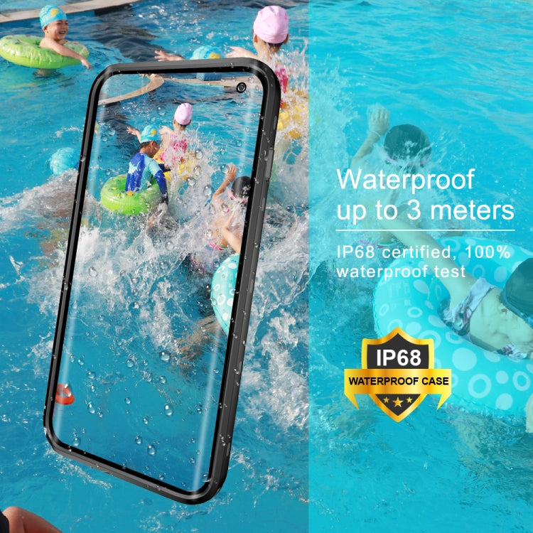 For Samsung Galaxy S10 RedPepper Transparent Dot Shockproof Waterproof PC + TPU Protective Case(Black) - Galaxy Phone Cases by RedPepper | Online Shopping UK | buy2fix