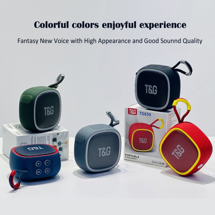 T&G TG659 Outdoor Portable TWS Mini Bluetooth Speaker(Dark Green) - Mini Speaker by T&G | Online Shopping UK | buy2fix