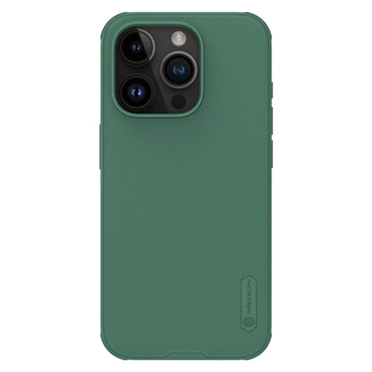 For iPhone 15 Pro NILLKIN Frosted Shield Pro Magnetic Magsafe Phone Case(Green) - iPhone 15 Pro Cases by NILLKIN | Online Shopping UK | buy2fix