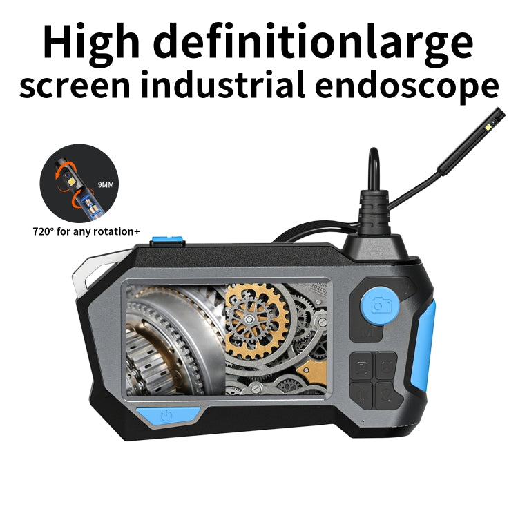 P120 Rotatable 8mm Dual Lenses Industrial Endoscope with Screen, 9mm Tail Pipe Diameter, Spec:5m Tube -  by buy2fix | Online Shopping UK | buy2fix