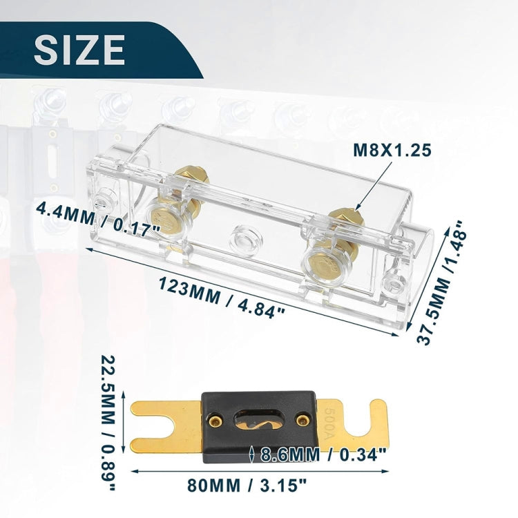 3 in 1 ANL Car Audio Modified Fuse Holder with 200A Fuse, Current:300A - Fuse by buy2fix | Online Shopping UK | buy2fix