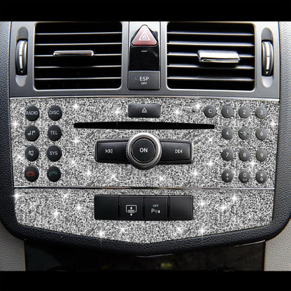 For Mercedes-Benz C-class W204 2007-2010 Car Central Control Panel C Diamond Decorative Sticker, Left and Right Drive - Car Interior Mouldings by buy2fix | Online Shopping UK | buy2fix