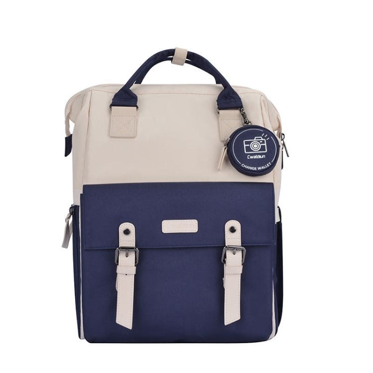 Cwatcun D87 Color Matching Camera Backpack Large Capacity Photography Bag, Size:40.5 x 35 x 20cm Large(Blue) - Backpack by Cwatcun | Online Shopping UK | buy2fix