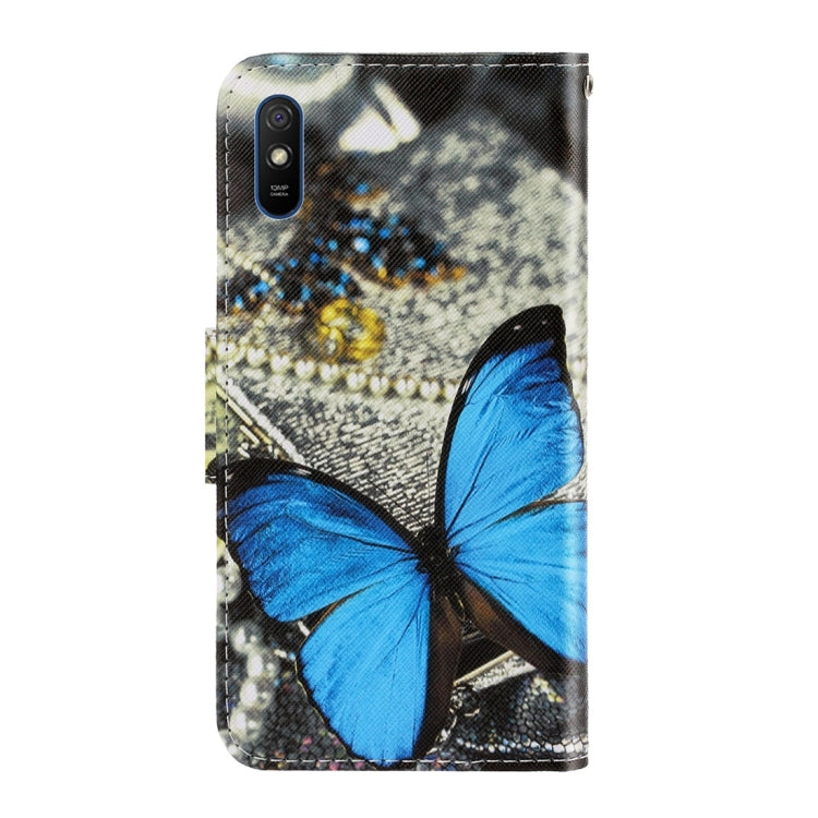 For Xiaomi Redmi 9A 3D Colored Drawing Horizontal Flip PU Leather Case with Holder & Card Slots & Wallet(A Butterfly) - Xiaomi Cases by buy2fix | Online Shopping UK | buy2fix