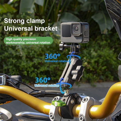 RUIGPRO Crab Clamp Action Camera Bracket Dual-Head Crab x 2 with Selfie Stick - Holder by RUIGPRO | Online Shopping UK | buy2fix