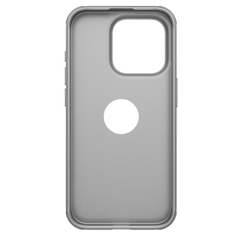 For iPhone 15 Pro NILLKIN Super Frosted Shield Pro Phone Protective Case With LOGO Cutout(Grey) - iPhone 15 Pro Cases by NILLKIN | Online Shopping UK | buy2fix