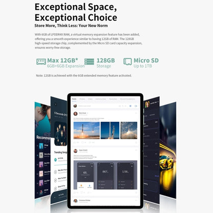 Teclast M50 4G LTE Tablet PC 10.1 inch, 6GB+128GB,  Android 13 Unisoc T606 Octa Core, Support Dual SIM - TECLAST by TECLAST | Online Shopping UK | buy2fix