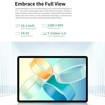 Teclast M50 4G LTE Tablet PC 10.1 inch, 6GB+128GB,  Android 13 Unisoc T606 Octa Core, Support Dual SIM - TECLAST by TECLAST | Online Shopping UK | buy2fix