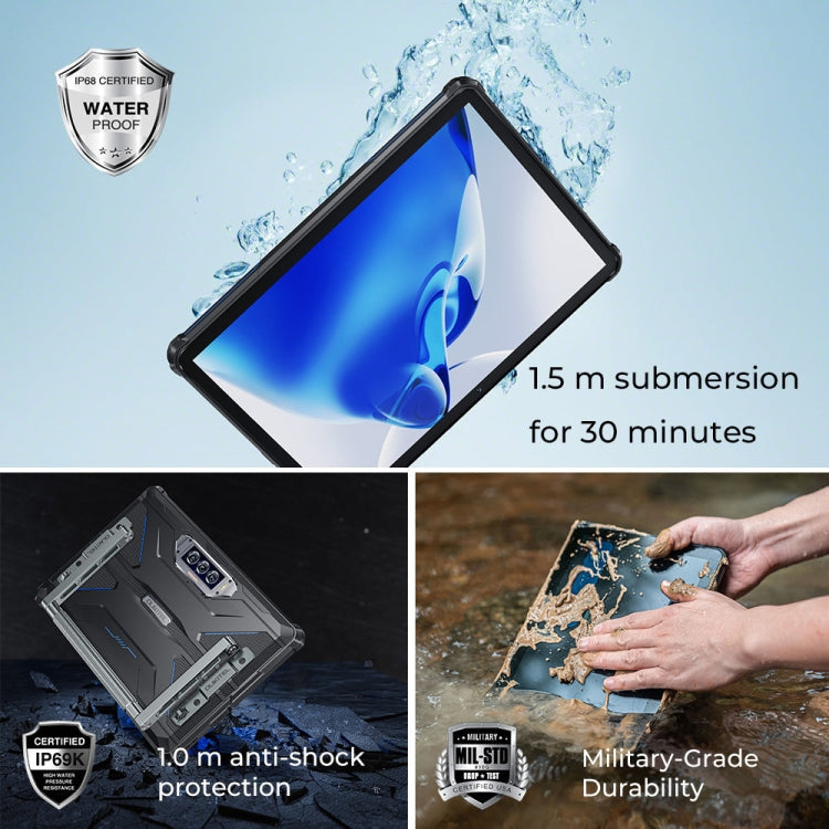 OUKITEL RT7 TITAN 4G Network IP68/IP69K Rugged Tablet, 8GB+256GB, 10.1 inch Android 13 MediaTek MT8788 Octa Core Support Dual SIM, EU Plug(Blue) - Other by OUKITEL | Online Shopping UK | buy2fix